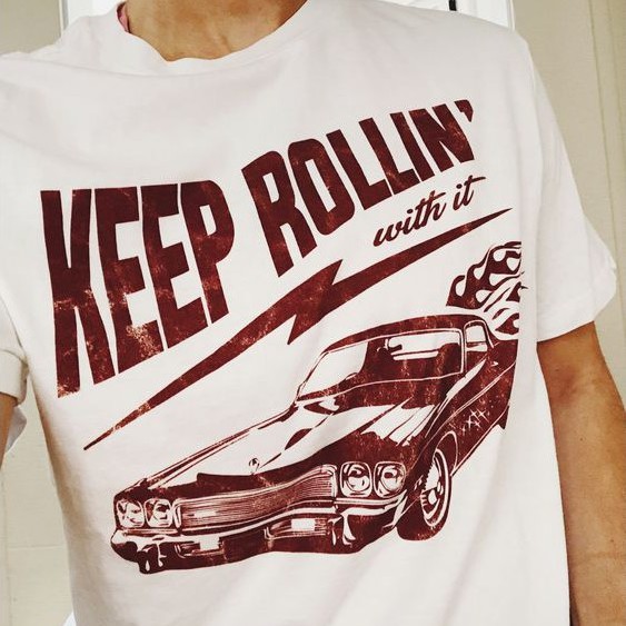 Keep Rollin T-shirt | crbn_cloth | cirebon cloth