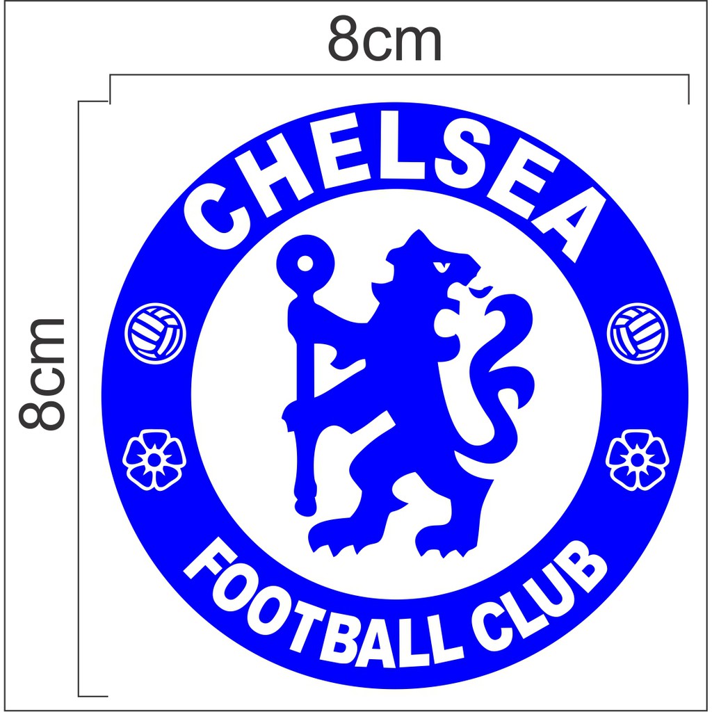 

Stiker cutting logo chelsea, sticker chelsea