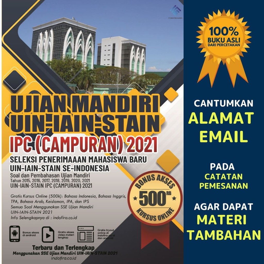 Buku Ujian Mandiri Ipc Uin Iain Stain Soal Ujian Mandiri Uin Iain Stain 2021 Campuran Shopee Indonesia