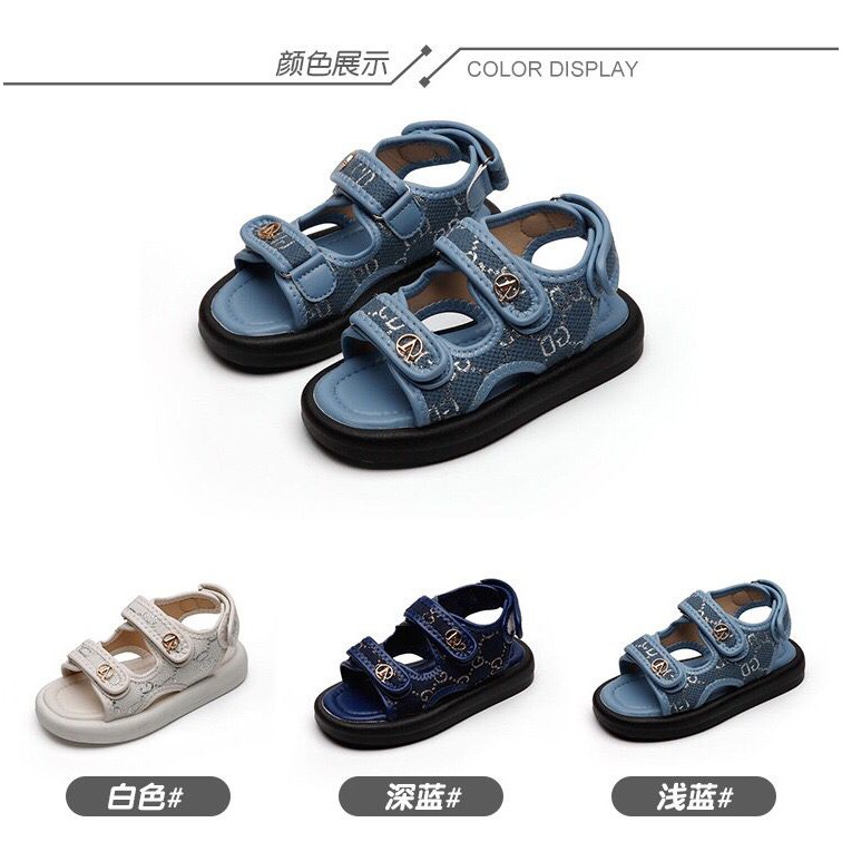 (LOLI-JKT) SD-BC4 SANDAL IMPORT ANAK COWOK SLIP ON SIZE 21-36