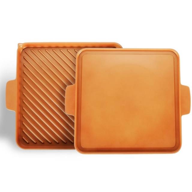 DEBELLIN EXDISPLAY COPPER GRILL beli satuan ( bonus mini grill tongs original debellin)p