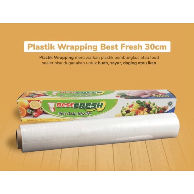 PLASTIK WRAP BEST FRESH CLING WRAP FOOD GRADE 30 CM X 30 METER
