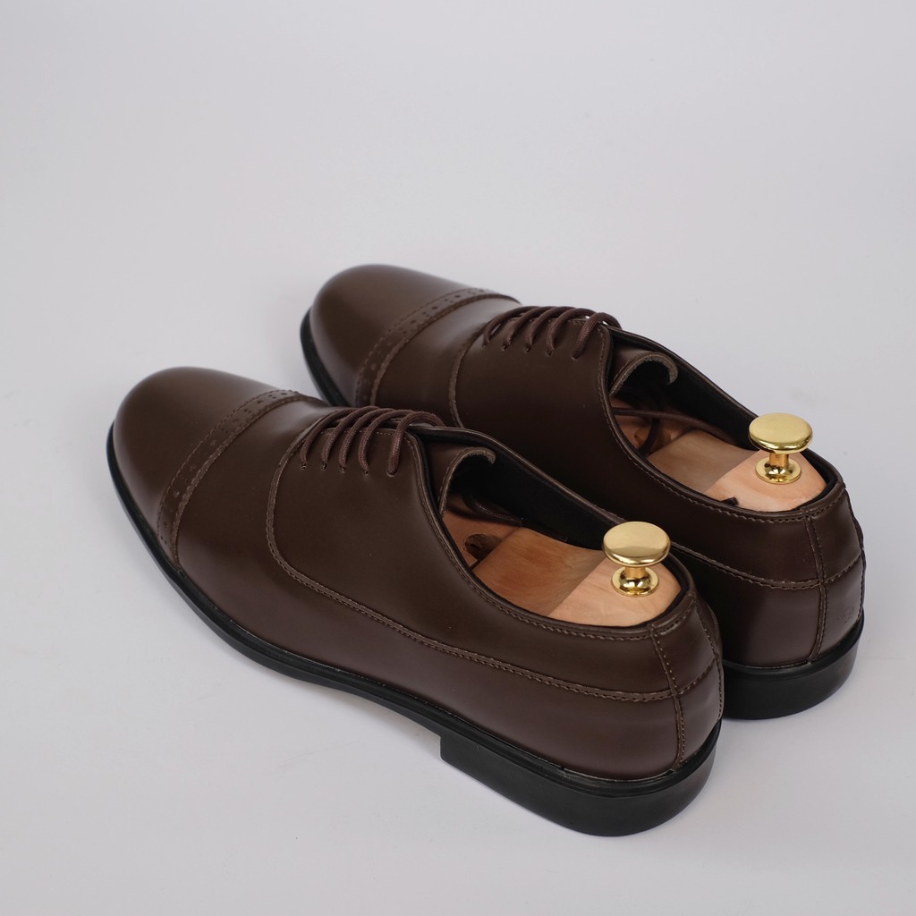 OXFORD CAPTOE BROWN |FORIND x Worka| Sepatu Pantofel Formal Kerja Kuliah Pria/Cowok/Men Ori Lokal