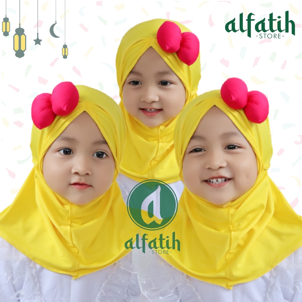 ALFATIH STORE / Jilbab Anak Lubna Kids Minie Samping / Hijab Anak Murah /HIJAB ANAK / HIJAB BAYI COD / Kerudung Anak Jilbab Hijab Anak Bayi Perempuan / pastan baby / hijab anak / Jilbab Anak bayi Usia 0-3 Tahun Bahan Jersey Premium Nyaman Di Pakai