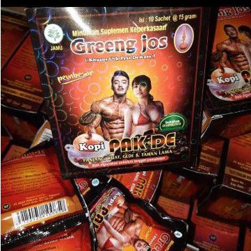 Kopi Stamina Pria Greeng Jos harga per sachset