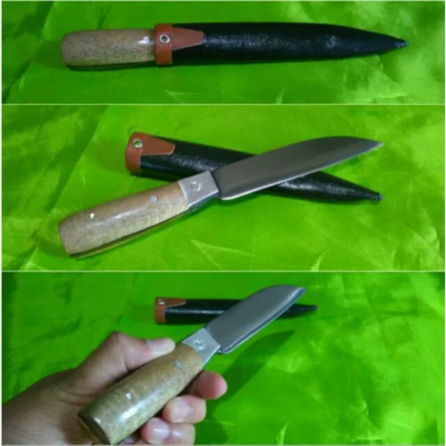 Pisau Dapur baja per Handle full tang Kuat dan tajam