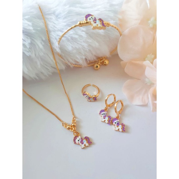 Kalung Set Anak Lengkap dengan Cincin+ Anting Xuping