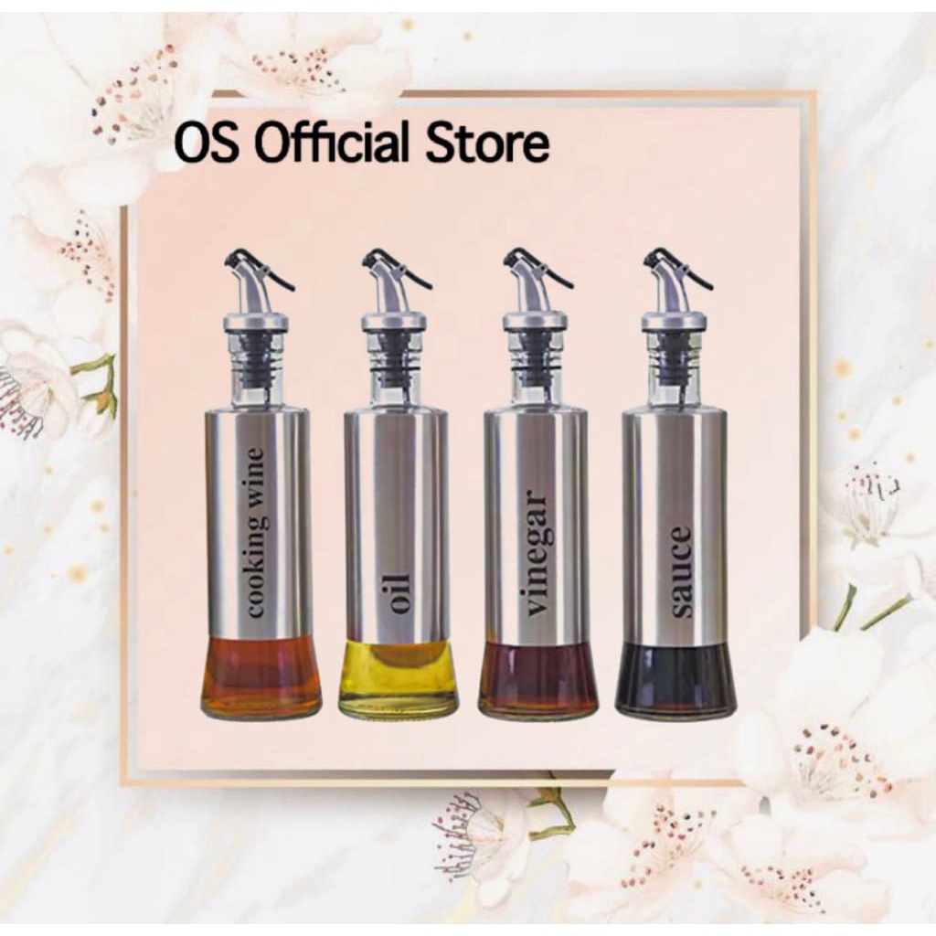 OS Botol OIL Botol kecap Botol cuka Oil /soysauce/cookingwine/vinegar dan tutup 350ml