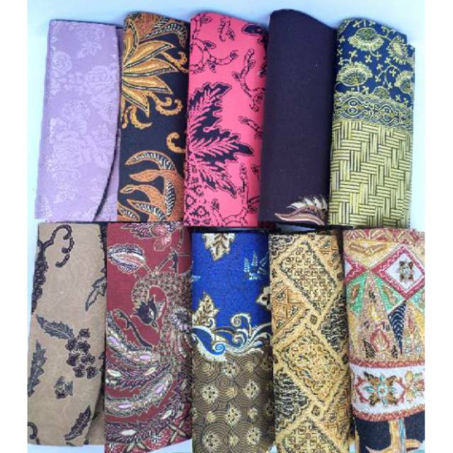 (BISA COD) PAKET HEMAT 10 PCS DOMPET BATIK WANITA UKURAN SEDANG 20x11 cm - SOUVENIR MURAH KHAS JOGJA