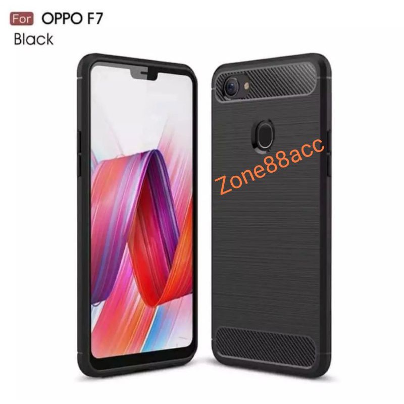 Softcase F3 F3 Plus F5 F5 youth F7 F11 F11 pro OPPO Carbon Fiber Case Silicon Casing Ipaky