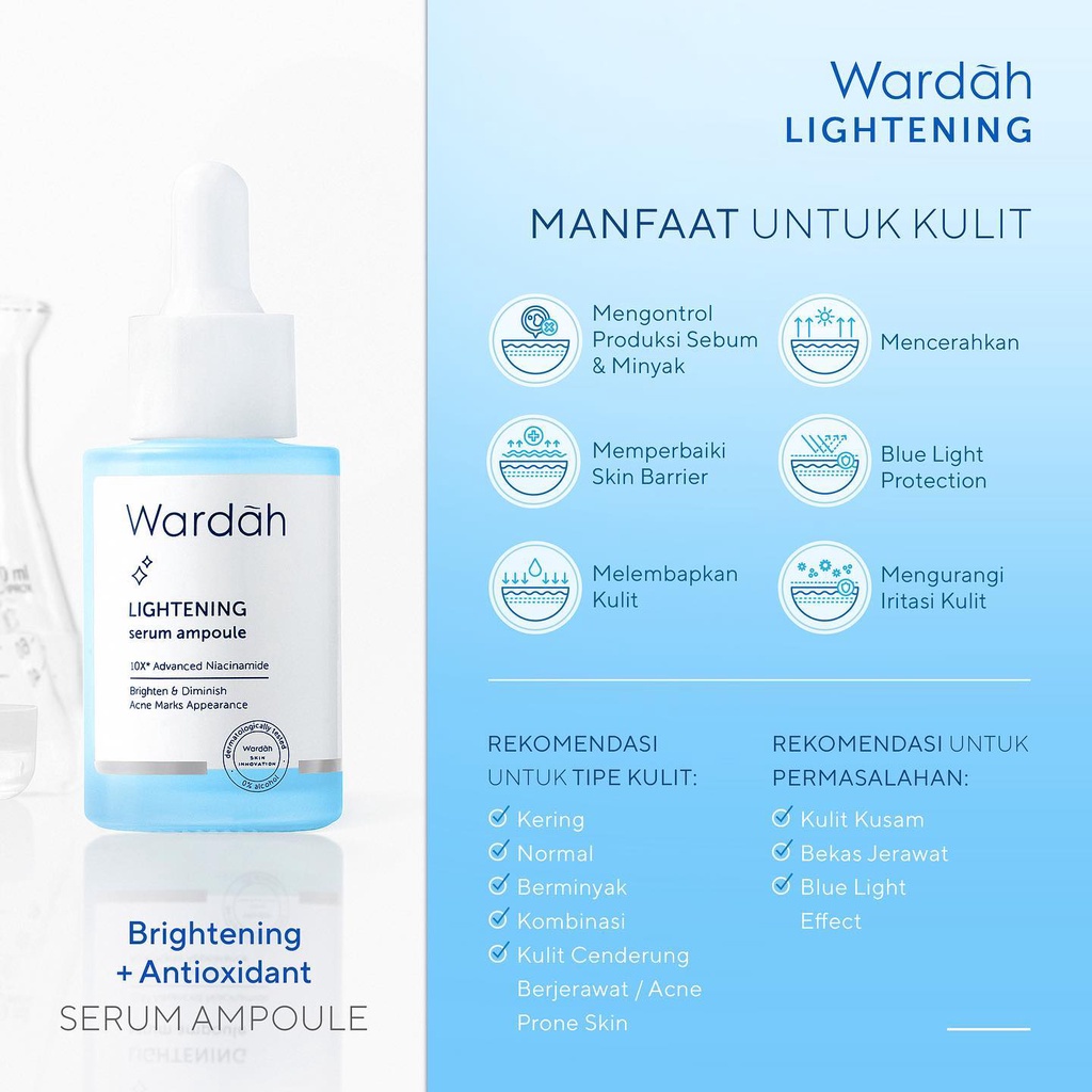 Wardah Lightening Serum Ampoule 30ml // 8ml