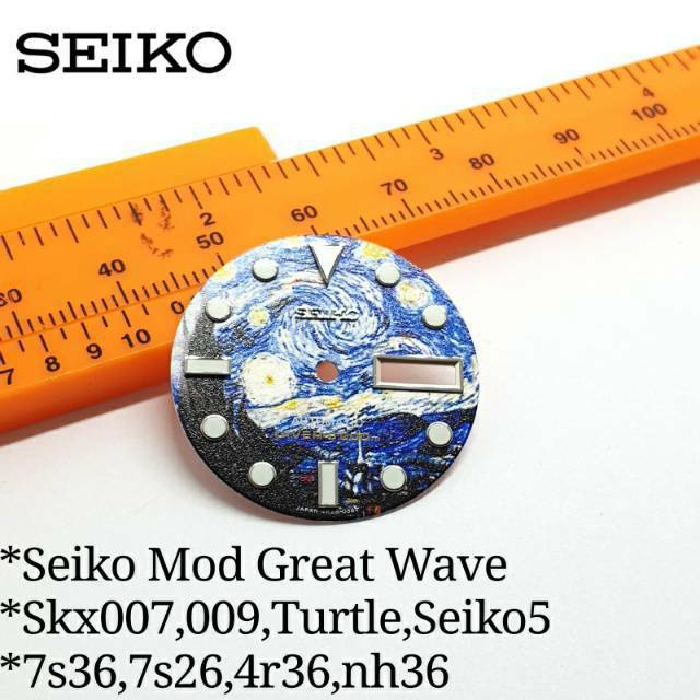 Dial Seiko Great Wave Kanagawa Mod Super Lume High Quality 7s26 nh36 4r36 seiko5