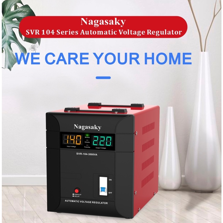 stabilizer digital automatic voltage regulator NAGASAKY SVR-104 SERI 3000va / 5000va