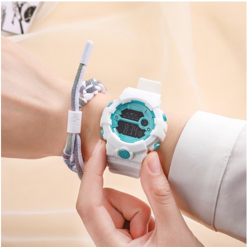 JAM TANGAN PRIA WANITA DIGITAL RUBBER SPORT BULAT LED GROSIR MURAH COUPLE ANAK REMAJA IMPORT GK028 / C4/C5-7