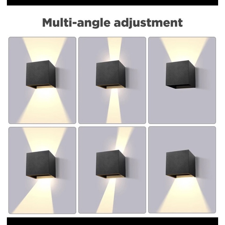 Lampu dinding led 2 arah lampu taman led lampu outdoor