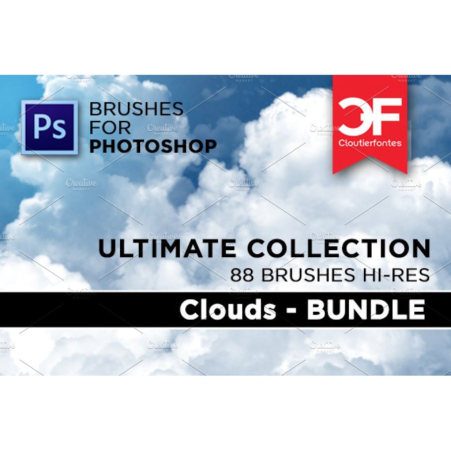 Ultimate Clouds brushes Collection - Photoshop