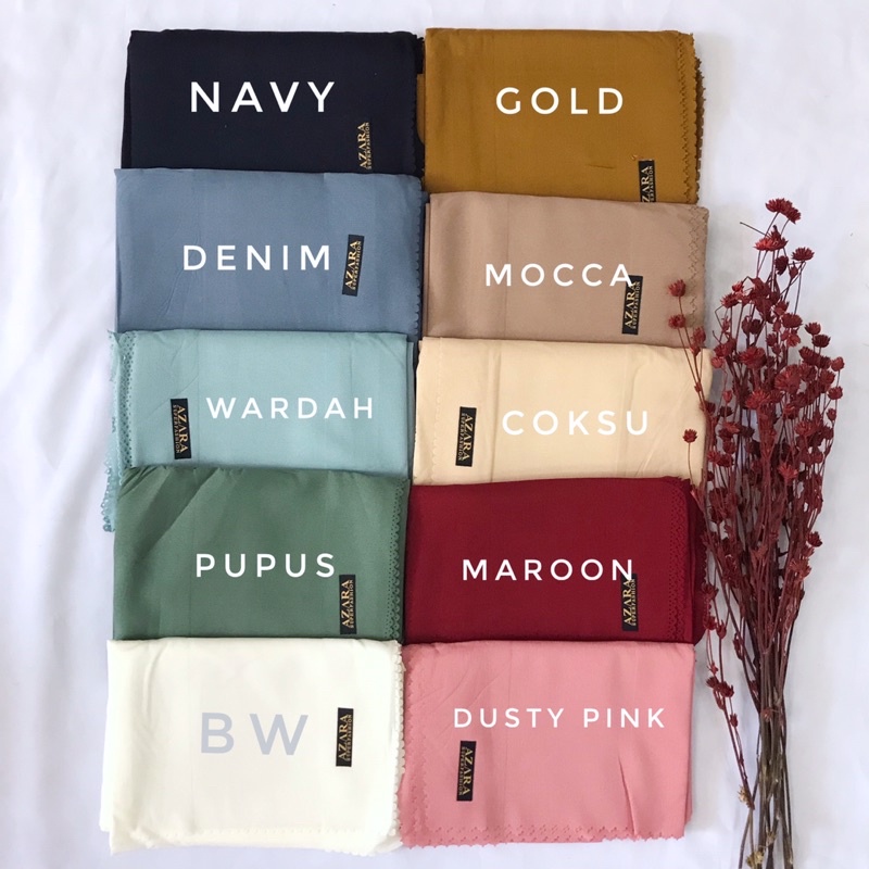 (FREE POUCH) JILBAB SEGIEMPAT BUCKLE SCARVES POLOS LC LABEL BESI SERAGAMAN