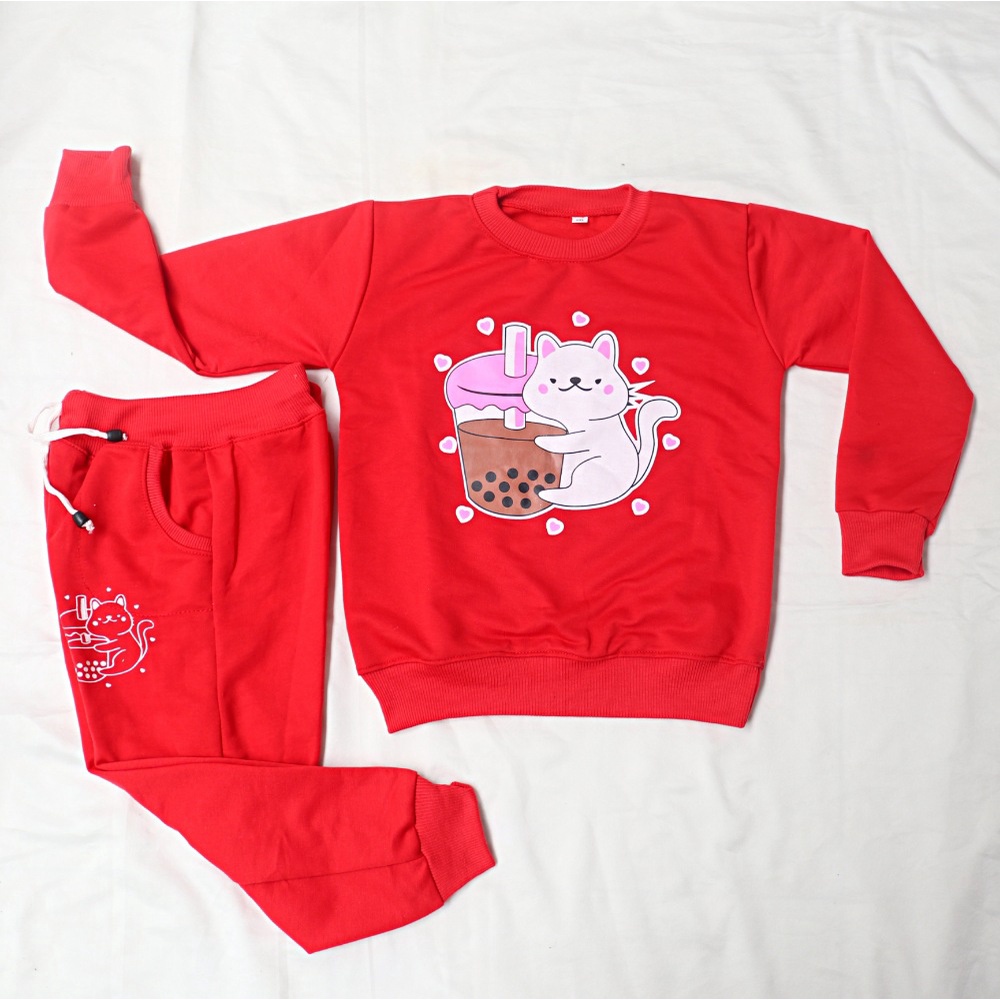 Setelan Sweater Joger Anak Karakter Usia 1 - 5 Tahun Unisex | Baju Stelan Piyama Babyterry | Switer jogger Bebi tery | Stelan Sweater Jogger Anak Perempuan | Stelan Sweater Joger Anak Laki - Laki