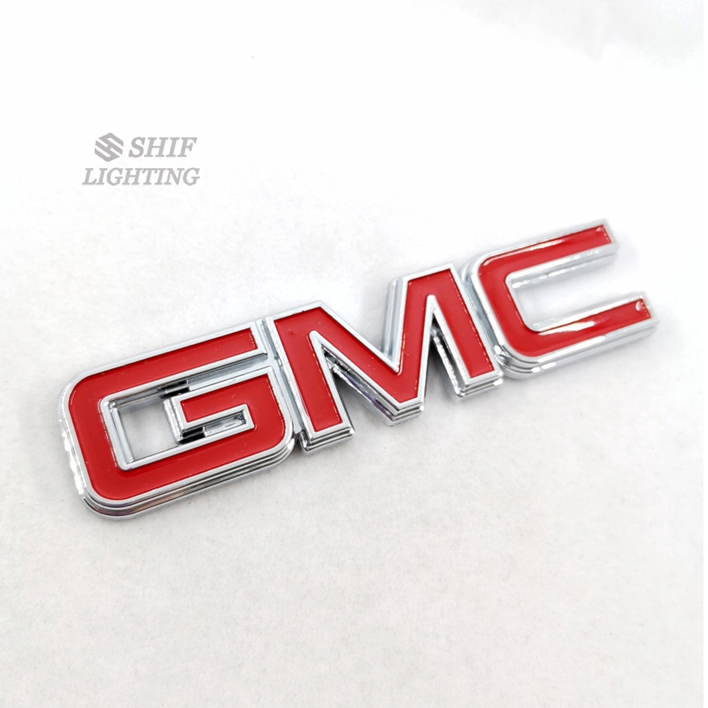 1Pc Stiker Emblem / Badge Motif Logo GMC Bahan ABS untuk Dekorasi Mobil GMC