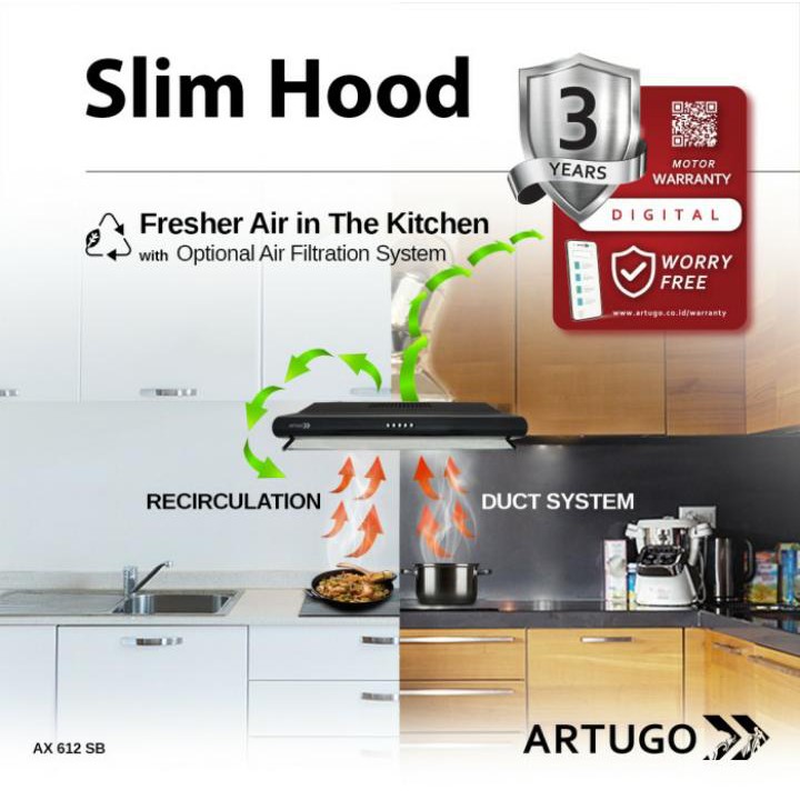 ARTUGO SLIMHOOD AX 612 SB