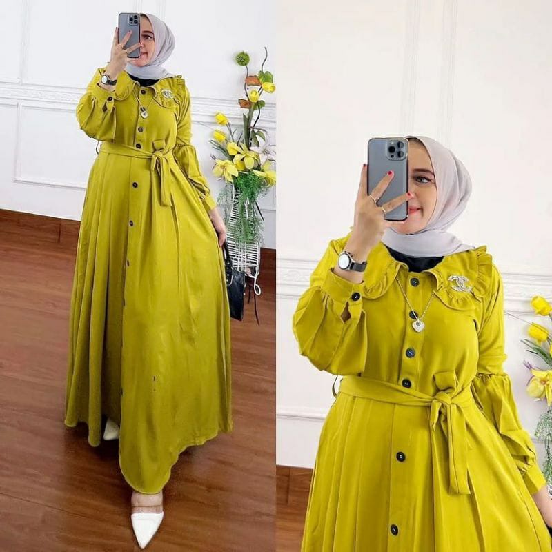 Kamila MAXY Dress Dress Maxi Baju Wanita Dress Casual Baju Polos Dress Basic DRESS BUSUI FRIENDLY