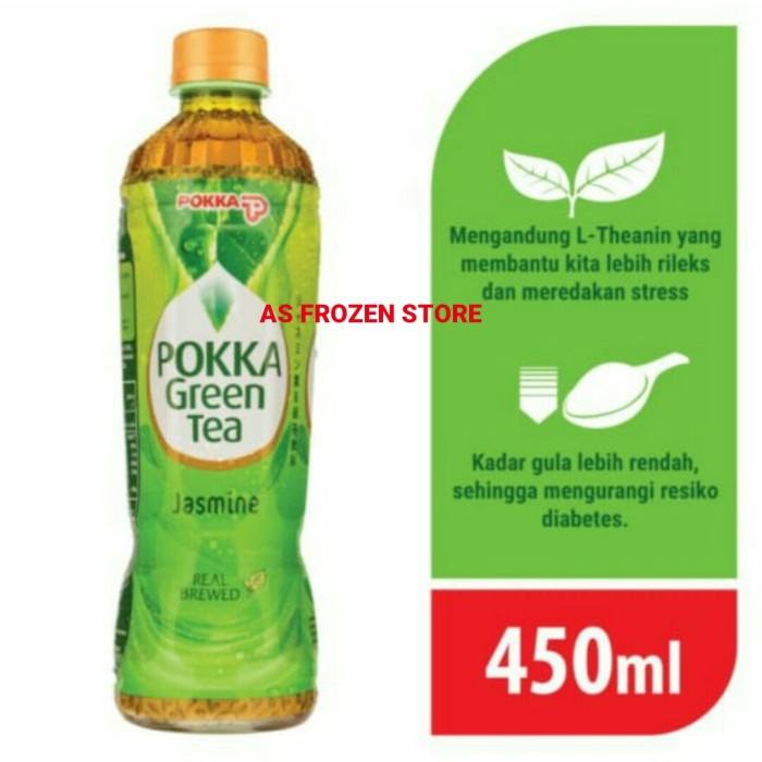 

B0621D Pokka Green Tea Jasmine 450Ml Pet / Teh Hijau Pokka 1Dus 24Btl - Jasmine Tea 054