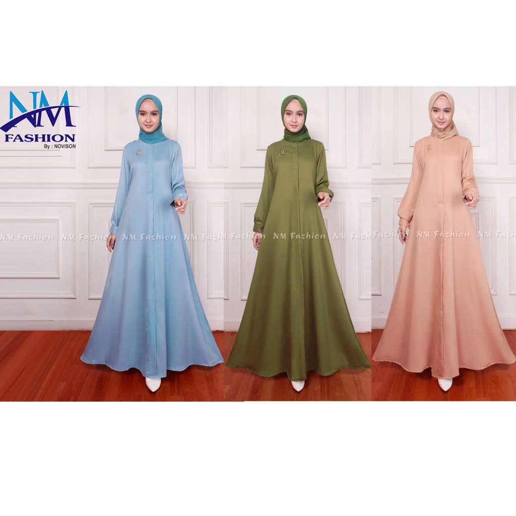 Baju Gamis Wanita LULLA DRESS/ Baju Gamis Wanita Terbaru 2021/ Gamis Premium Terbaru