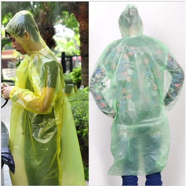 disposable raincoat jas hujan 1x pakai event becek plastik kecil 20gr