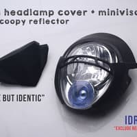 Cover headlamp model ducati monster pakai lampu scoopy