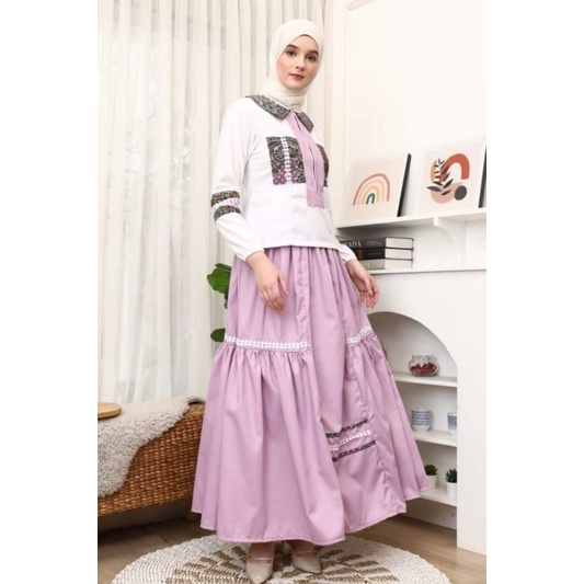 DEURA Setelan DEURA D277 / Set Remaja Kekinian / Set Remaja Terbaru / Set Rok Remaja / Set Rok Pesta