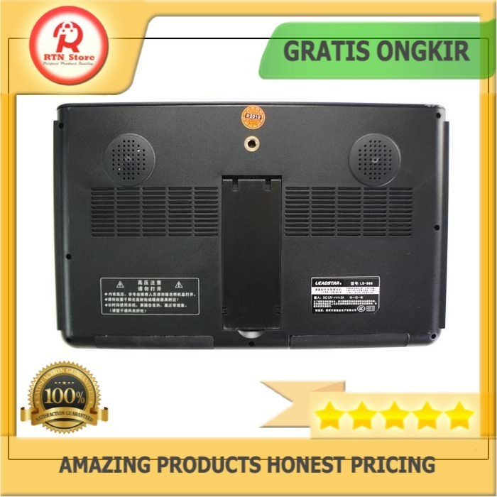 Portable TV D10 Monitor 10 Inch DVB-T2 + Analog HDMI Mini-VGA RCA Aux