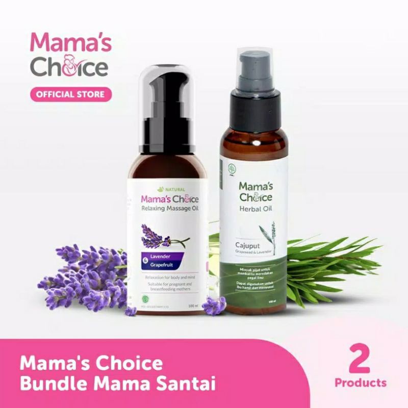 

Mama's Choice Paket 2in1 Oil - Herbal Oil & Relaxing Massage Oil