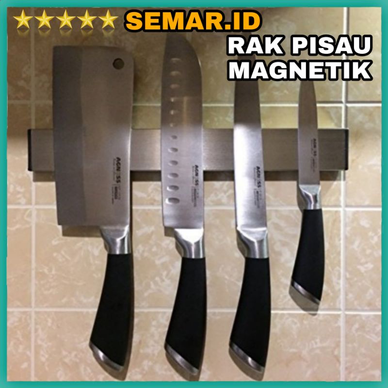 Gantungan Rak Pisau Magnet Hanger Magnetic Knife Rack Storage