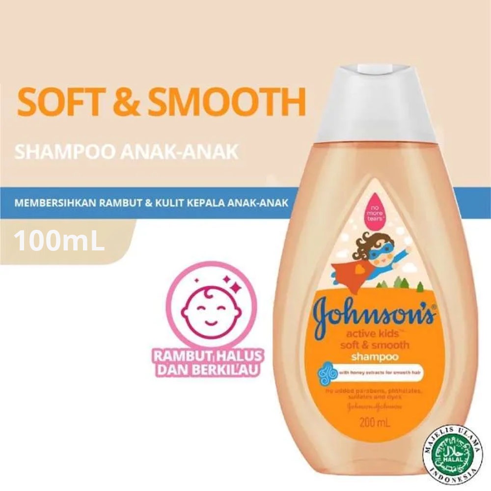 COD Johnson Baby Shampoo Active Kids - Shampo Bayi Soft &amp; Smooth - Johnsons Shampo Bayi 200ml - John