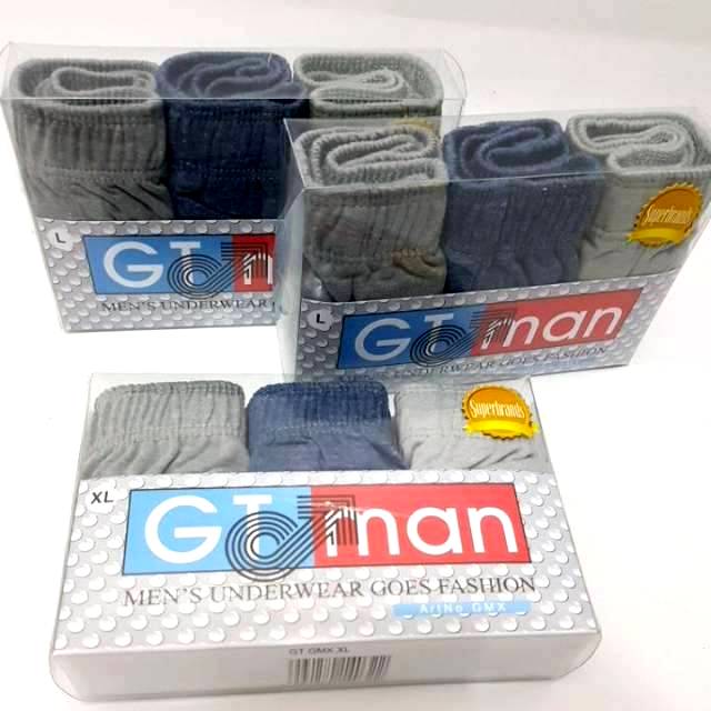 (1 Box isi 3) Celana Dalam Pria GT Man GMX | CD Pria 1 Box isi 3 GT-Man | Underwear Man GMX CD