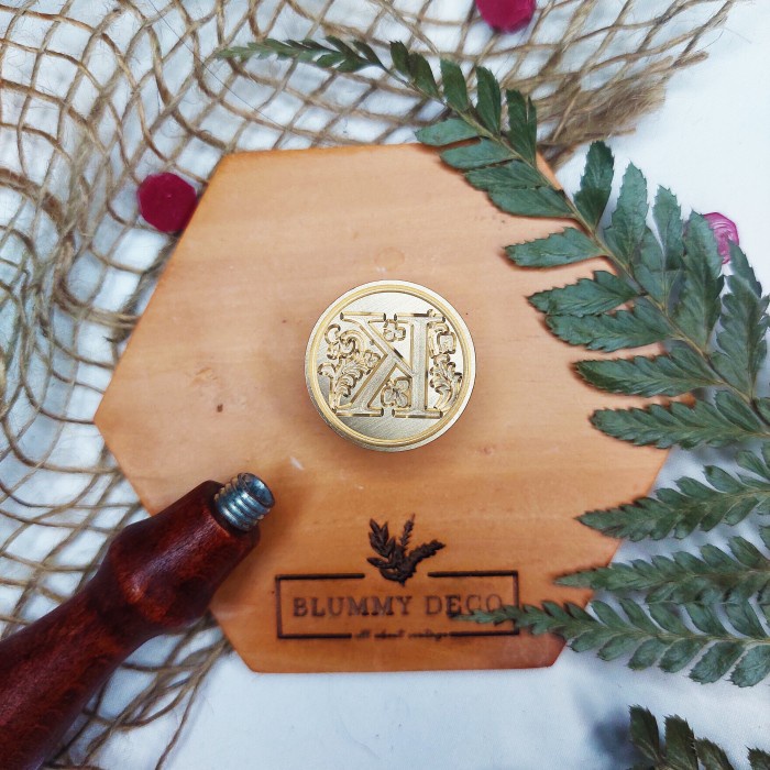 

(A-Z) Wax Seal Stamp ALPHABET Segel Surat Vintage Kepala Stempel Lilin - K