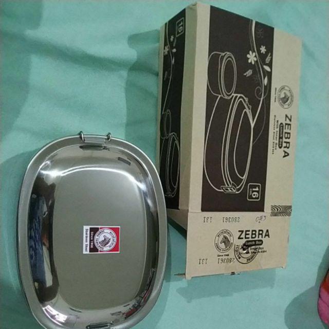 Zebra Stainless Lunch Box 16 Cm / Kotak Makan 152016