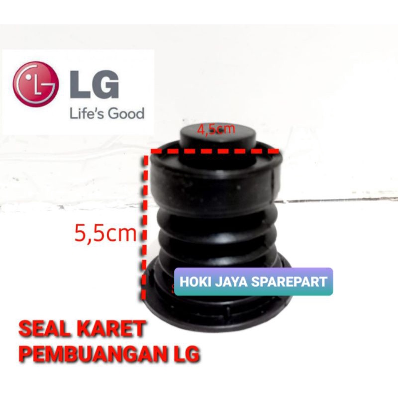 Seal karet pembuangan mesin cuci LG 2 Tabung