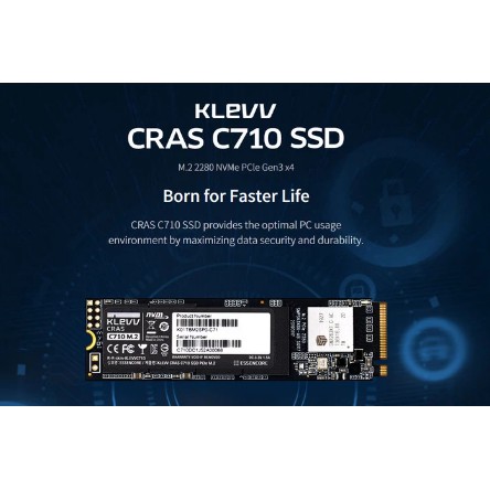 KLEVV SSD CRAS C710 256GB M.2 2280 NVMe PCle Gen3 x4 / SSD 256GB