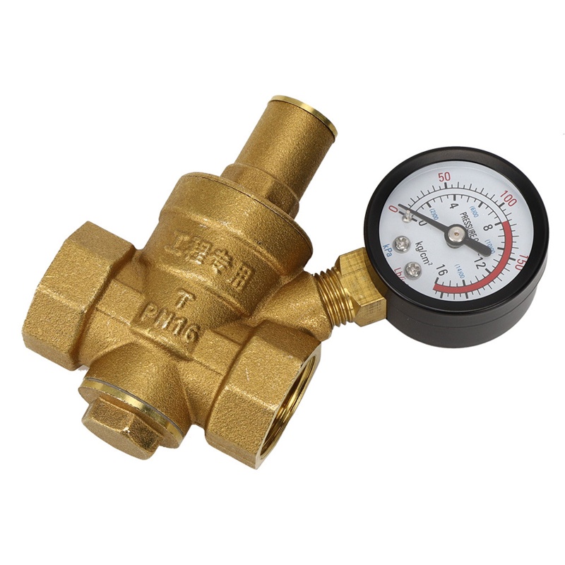 Gro DN20 Brass Pressure Reducer for Valve Reducer Menjaga Katup Dengan Pengukur