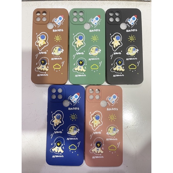 Softcase Pro Camera Motif Rocket Timbul For Oppo Realme Xiaomi Vivo Samsung