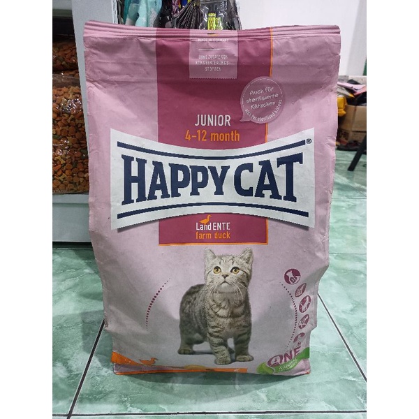 HAPPY CAT JUNIOR DUCK KEMASAN 4KG FRESHPACK/ HAPPY CAT JUNIOR