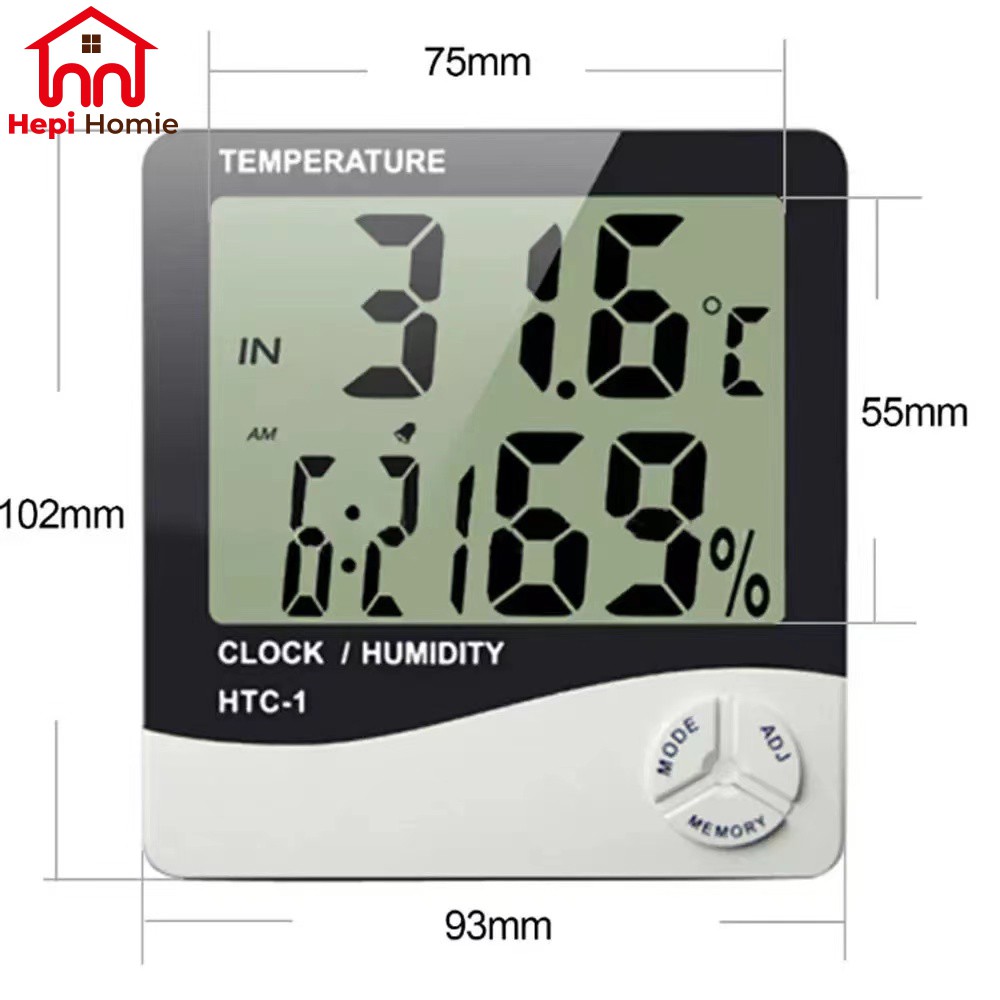 [HH] TERMOMETER RUANGAN HYGROMETER DIGITAL HTC-1 HTC-2 / THERMOMETER HIGROMETER TEMPERATURE HUMIDITY