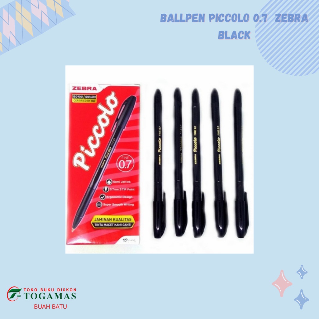 

BALLPEN PICCOLO 0.7 ZEBRA BLACK