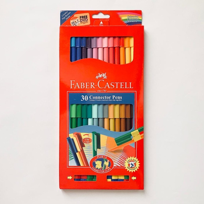 

Terlaris Spidol Warna 30 Connector Pens Faber Castell Murah