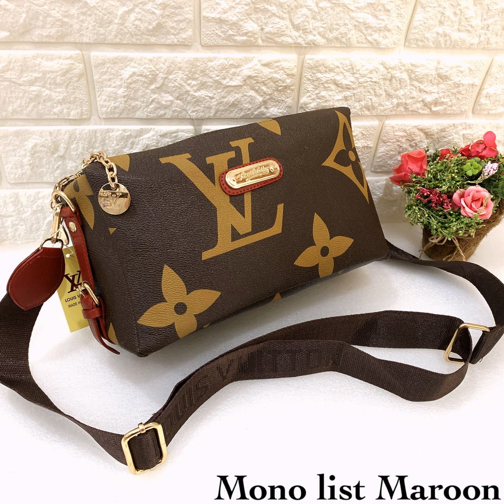 Tas Selempang Wanita Kekinian Tas Cewek Branded Terbaru Korean B1C1 Batam LV DEWI 2 RES #SUPER PREMI