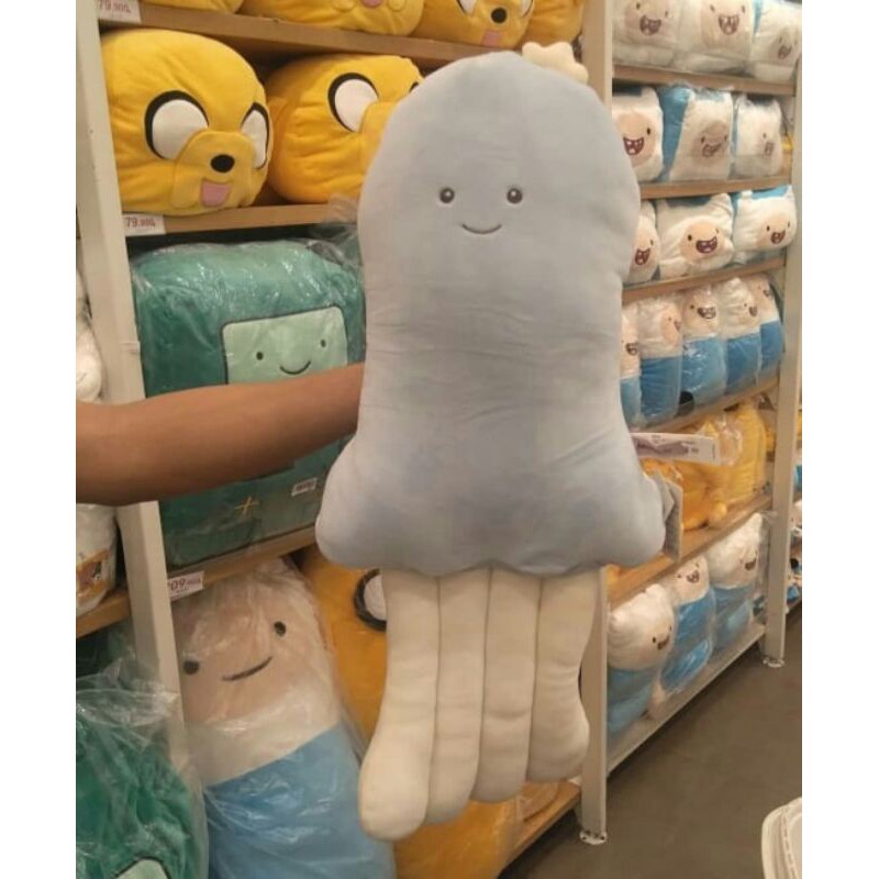 boneka bantal gurita 55cm bahan lembut original miniso