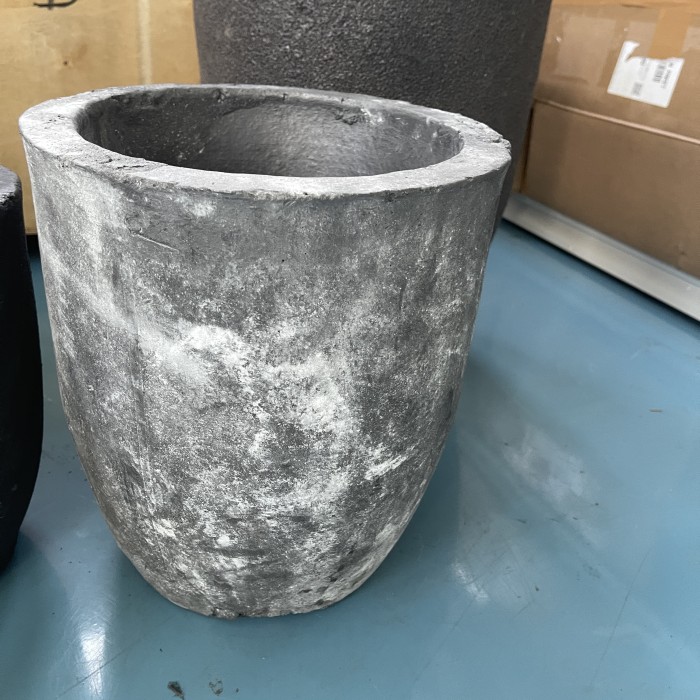 Silicon Carbide Grafit Crucible Kowi Tungku Peleburan Kuningan Tembaga 60Kg