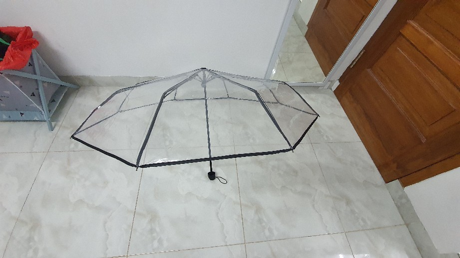 Payung Lipat Transparan Tabasa Bening Korea Jepang Termurah