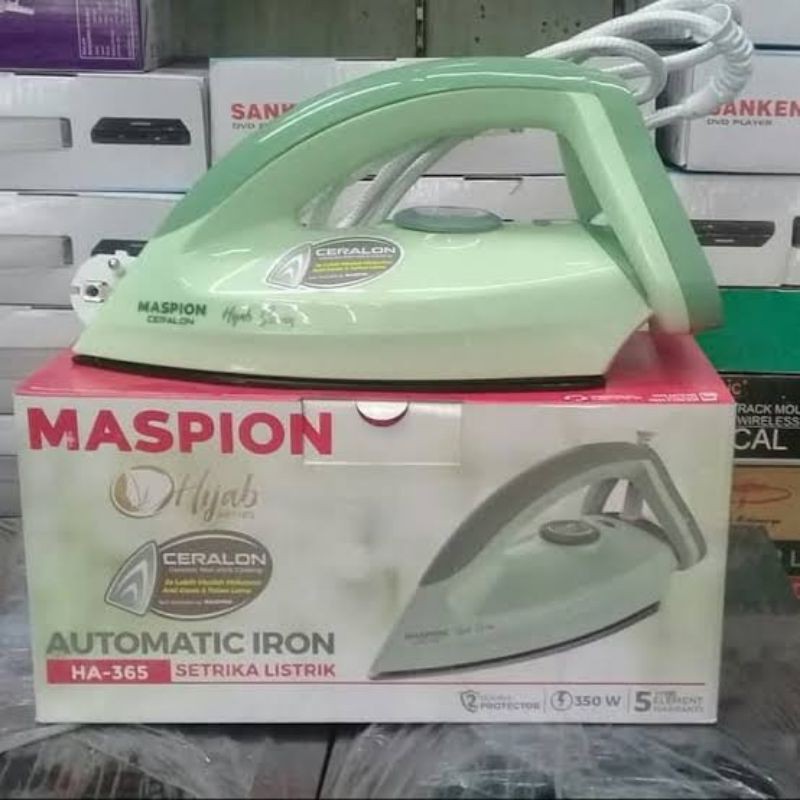 Setrika Maspion HA 365 Automatic Iron Dry Iron  Original Baru dan Bergaransi Resmi